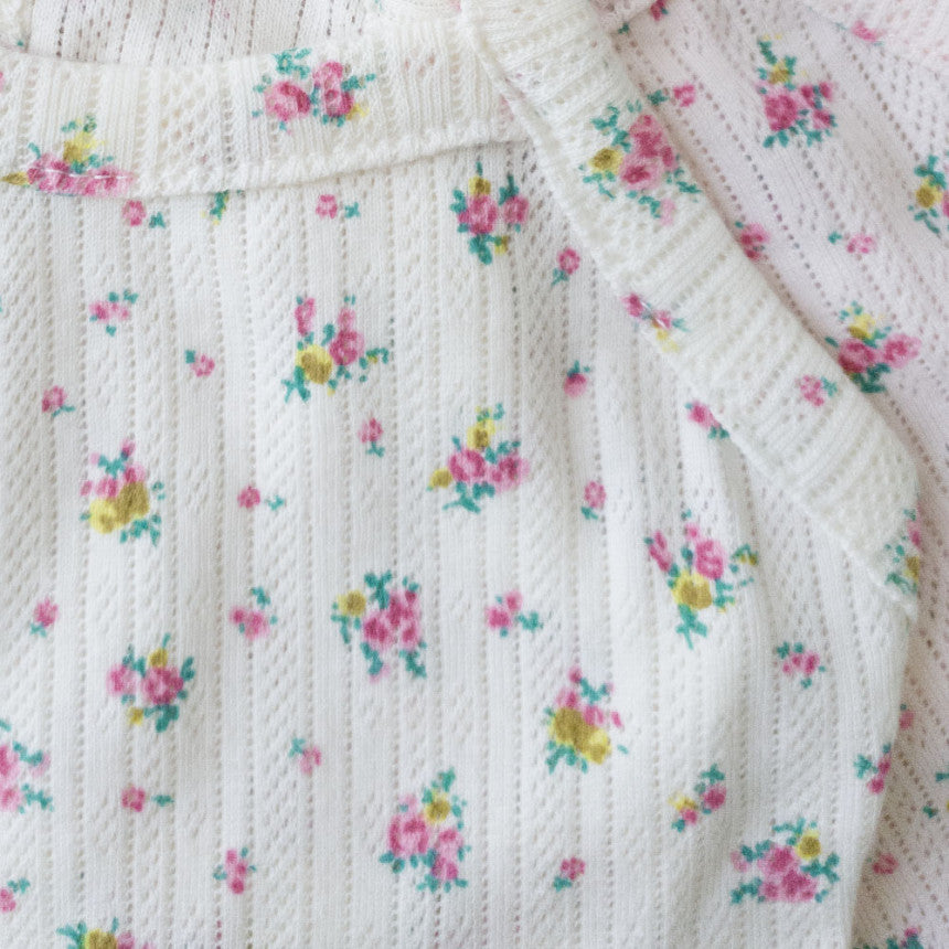 Floral Ruffle Tank Top