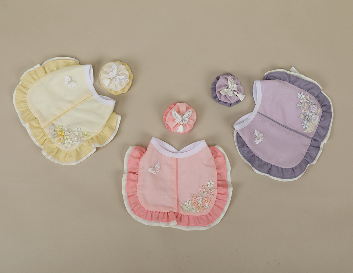 Floral Vest Pet Hanbok