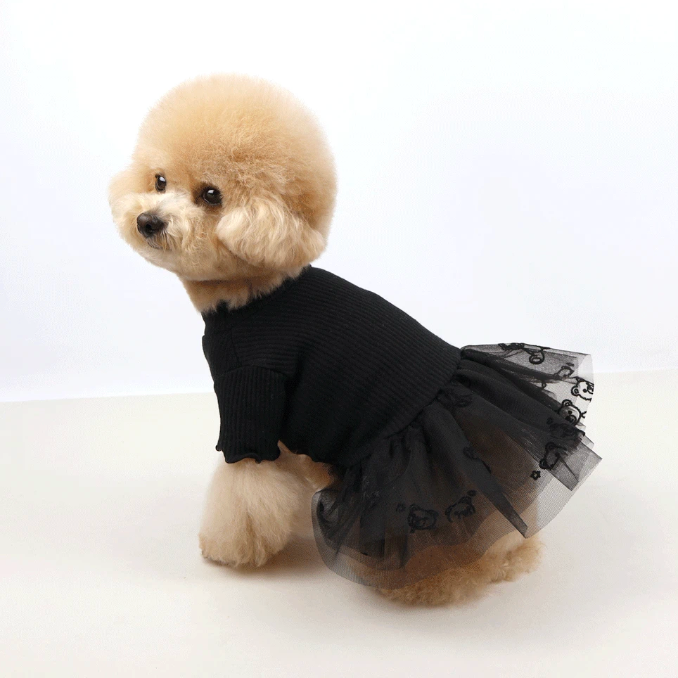 Ribbed Knit Tutu Dress