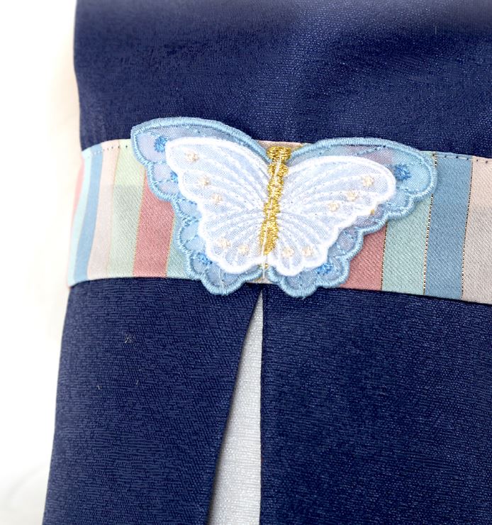 Navy Blue Pet Hanbok