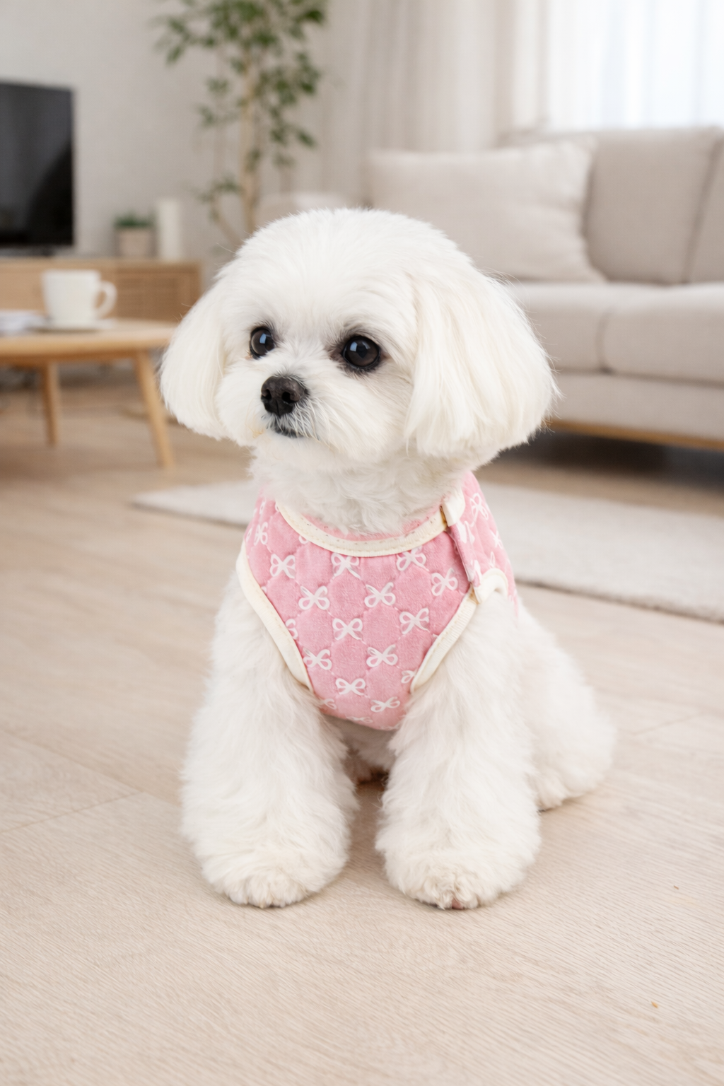 Ribbon Puff Vest