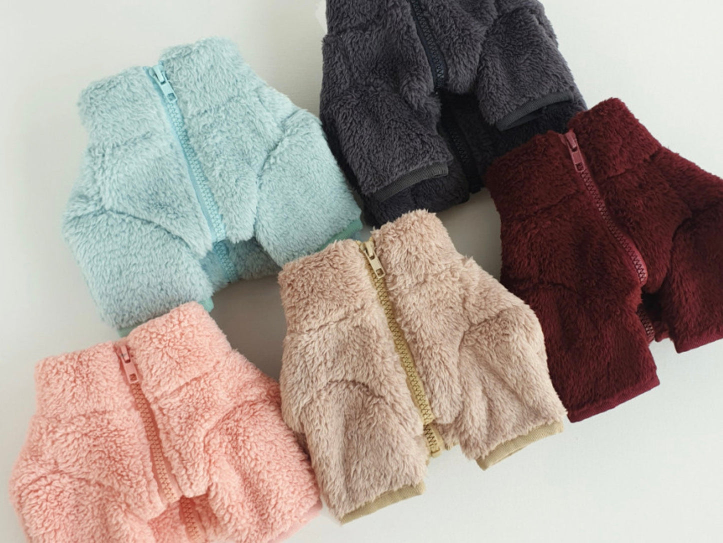 Basic Fleece Zip-Up Sweater, S-2XL, Pet Clothing, Dog-Tee, Dog T-shirts, Dog Top, Dog Clothing, Dog Fashion, Dog Apparel - NKpup