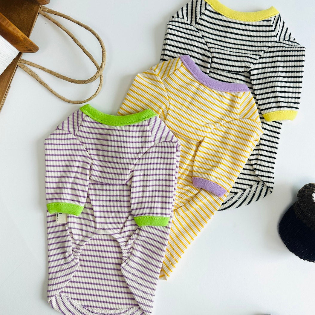 Stripe T-Shirt, S-2XL, Dog-Tee, Dog T-shirt, Dog Top, Dog Clothing, Dog Fashion, Dog Apparel, Undershirt for Dogs - NKpup
