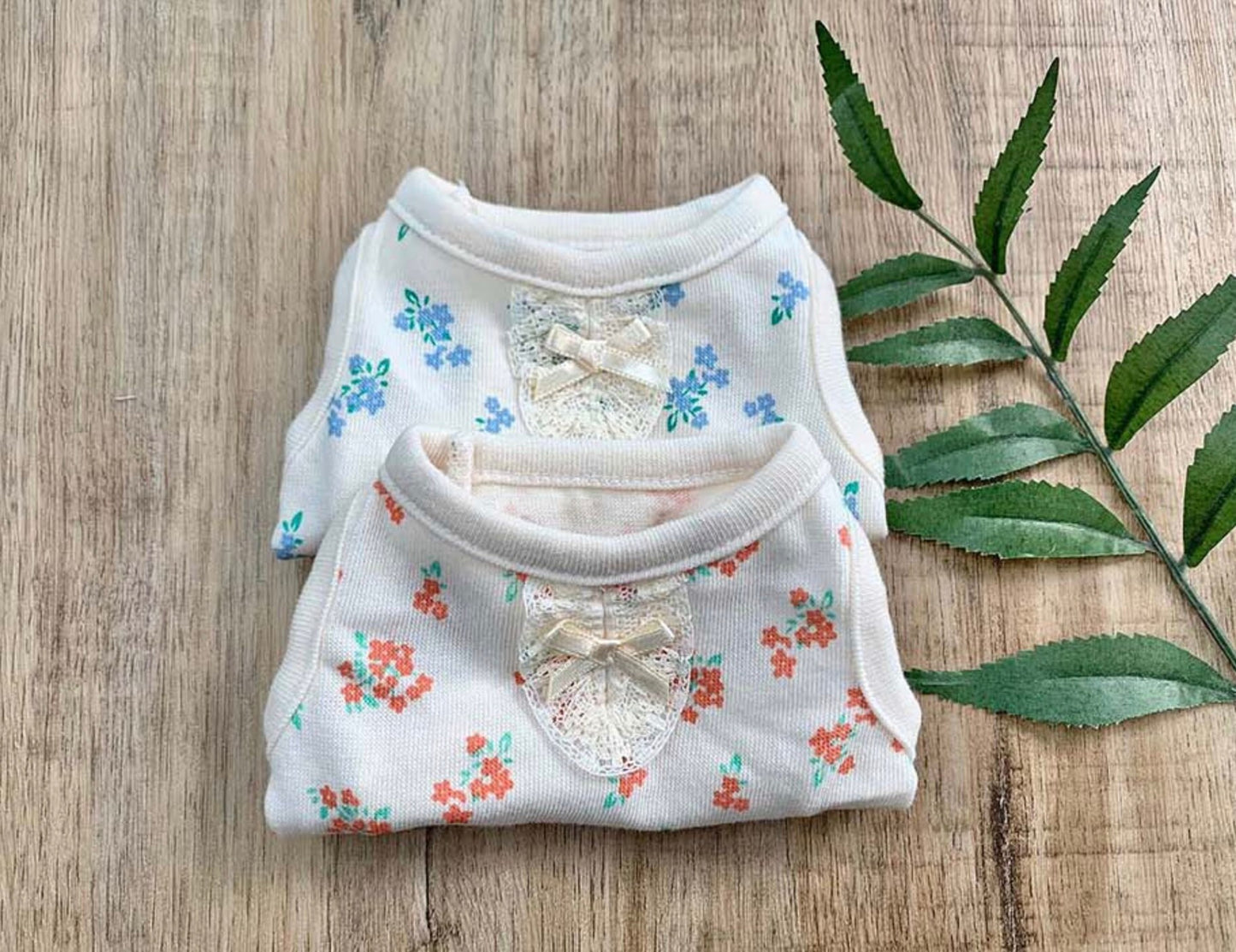 Lace Ribbon Cotton Sleeveless, XS-2XL, Dog-Tee, Dog T-shirt, Dog Top, Dog Clothing, Dog Fashion, Dog Apparel, Undershirt for Dogs