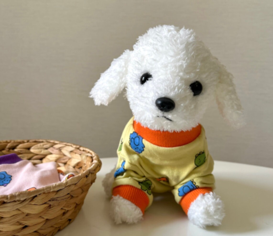 Dino Cotton T-Shirt, S-2XL, Pet Clothing, Dog-Tee, Dog T-shirt, Dog Top, Dog Clothing, Dog Fashion, Dog Apparel, Dog Long sleeves - NKpup