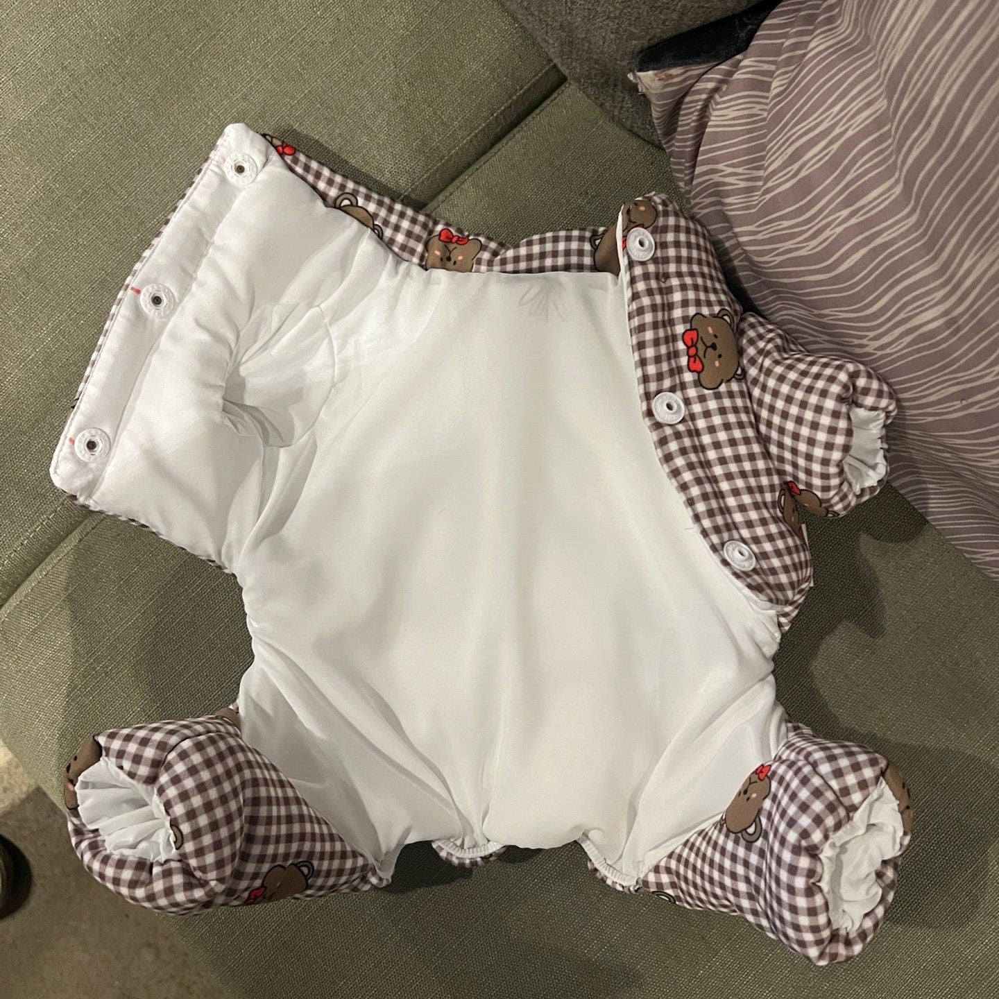 Check Padded Overall, S-2XL, Pet Pants, Dog Jumpsuit, Pet Clothing, Dog Coat, Dog Winter Top, Dog Fashion, Dog Apparel, Pet Clothing - NKpup