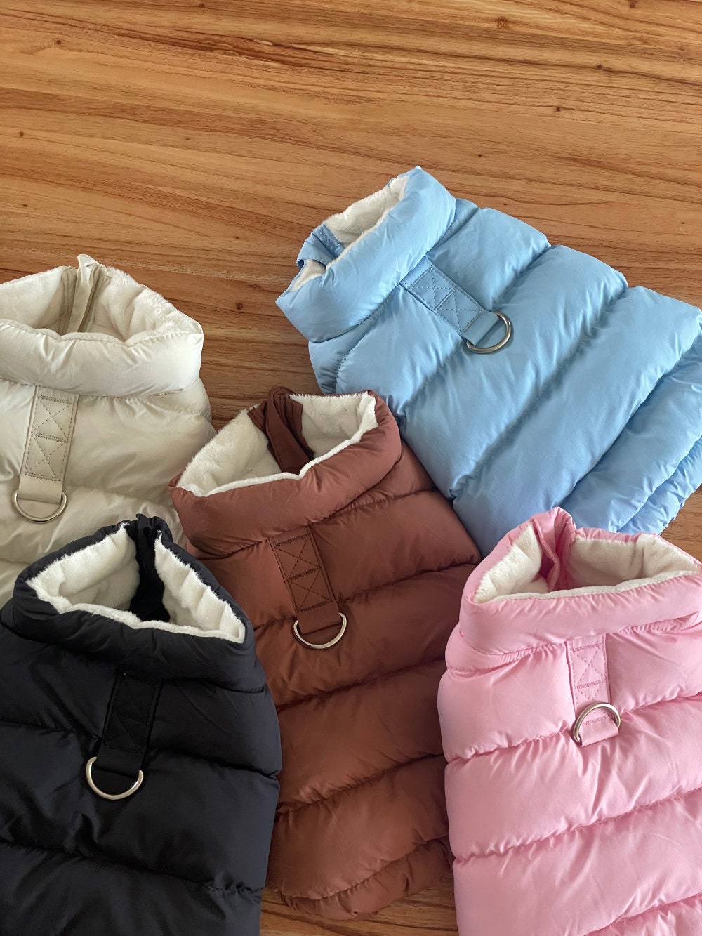 D-Ring Puffer Jacket, S-2XL, Winter Jacket, Small Dog Clothes, Dog Jacket, Dog Fashion, Dog Apparel, Pet Clothing - NKpup