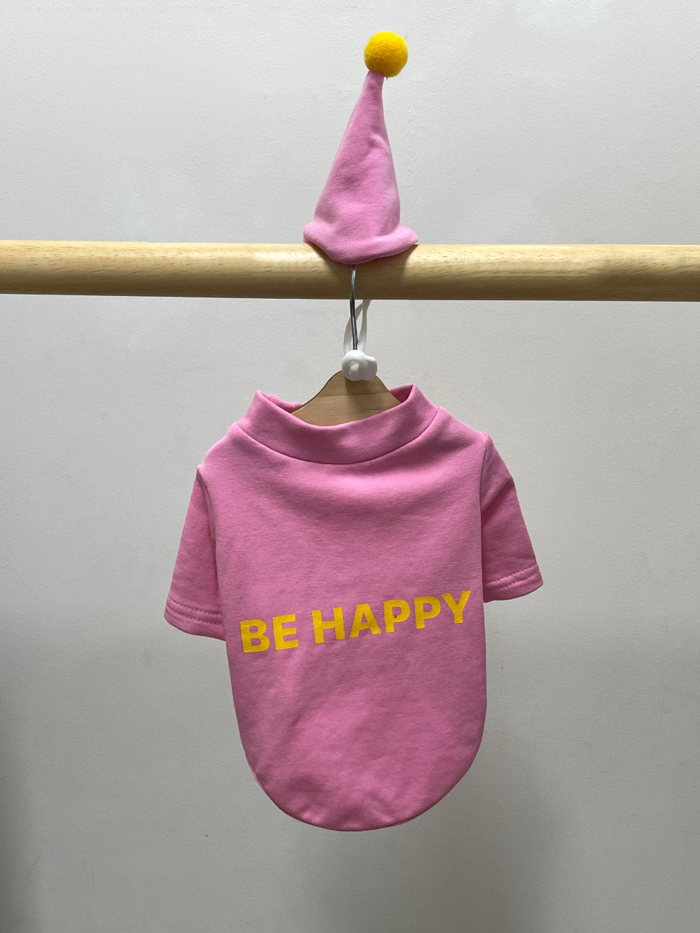 Happy T-shirt w/Cont Hat, S-XL, Dog-Sweatshirt, Christmas Costume Dog, Halloween, Dog Top, Dog Clothing, Dog Fashion, Dog Apparel - NKpup