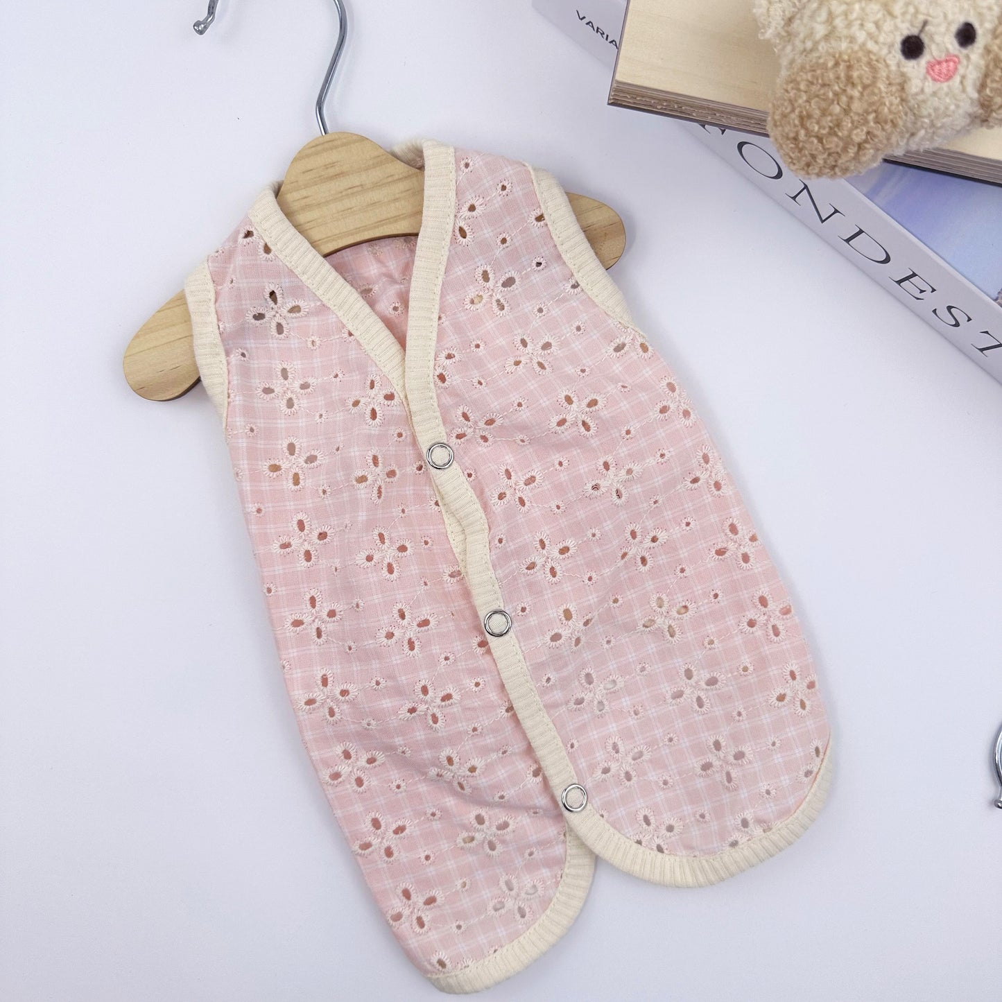 Eyelet Plaid Vest, S-XL, Small Dog Clothes, Dog Vest, Dog Jacket, Gift for Furry Friends, NKpup - NKpup