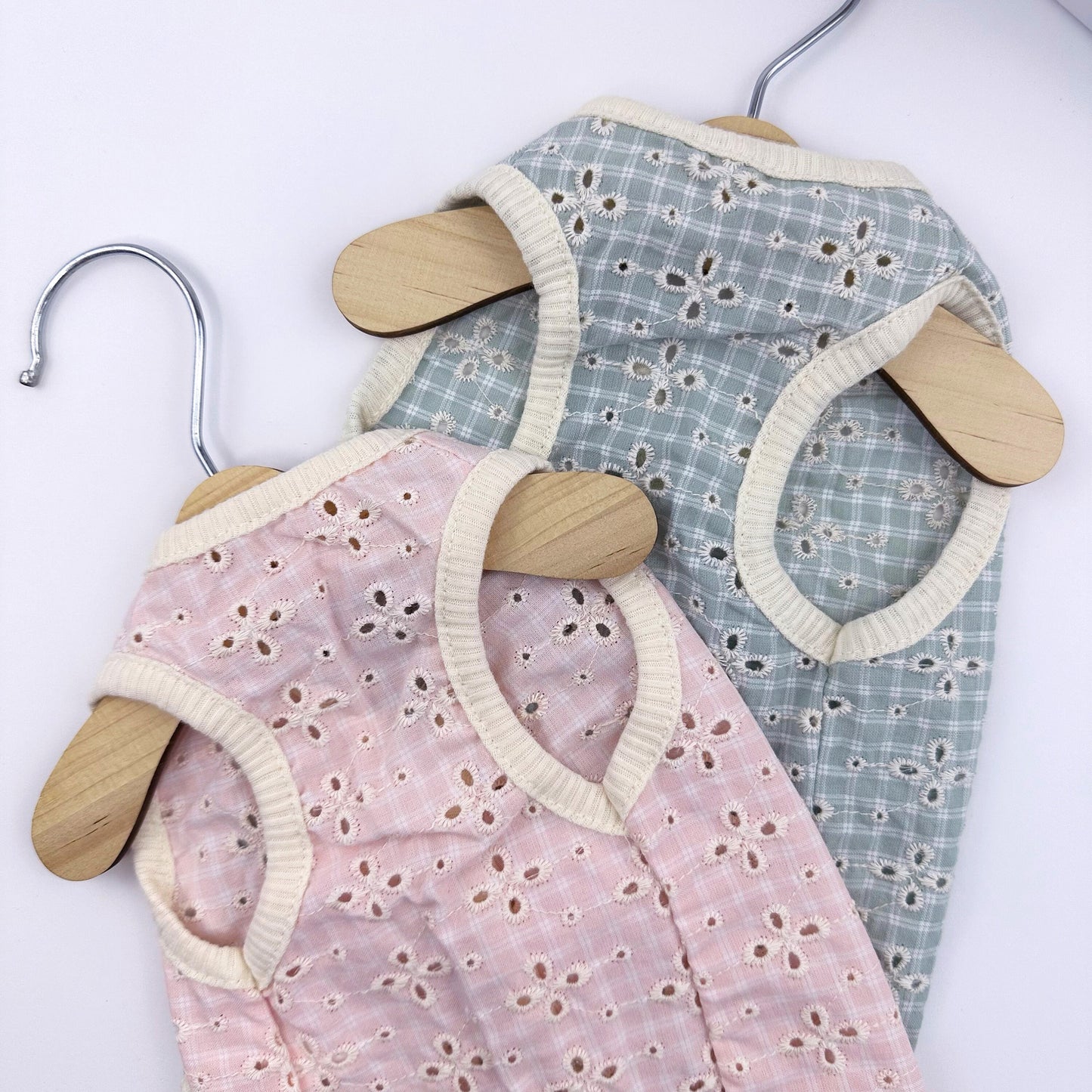 Eyelet Plaid Vest, S-XL, Small Dog Clothes, Dog Vest, Dog Jacket, Gift for Furry Friends, NKpup - NKpup
