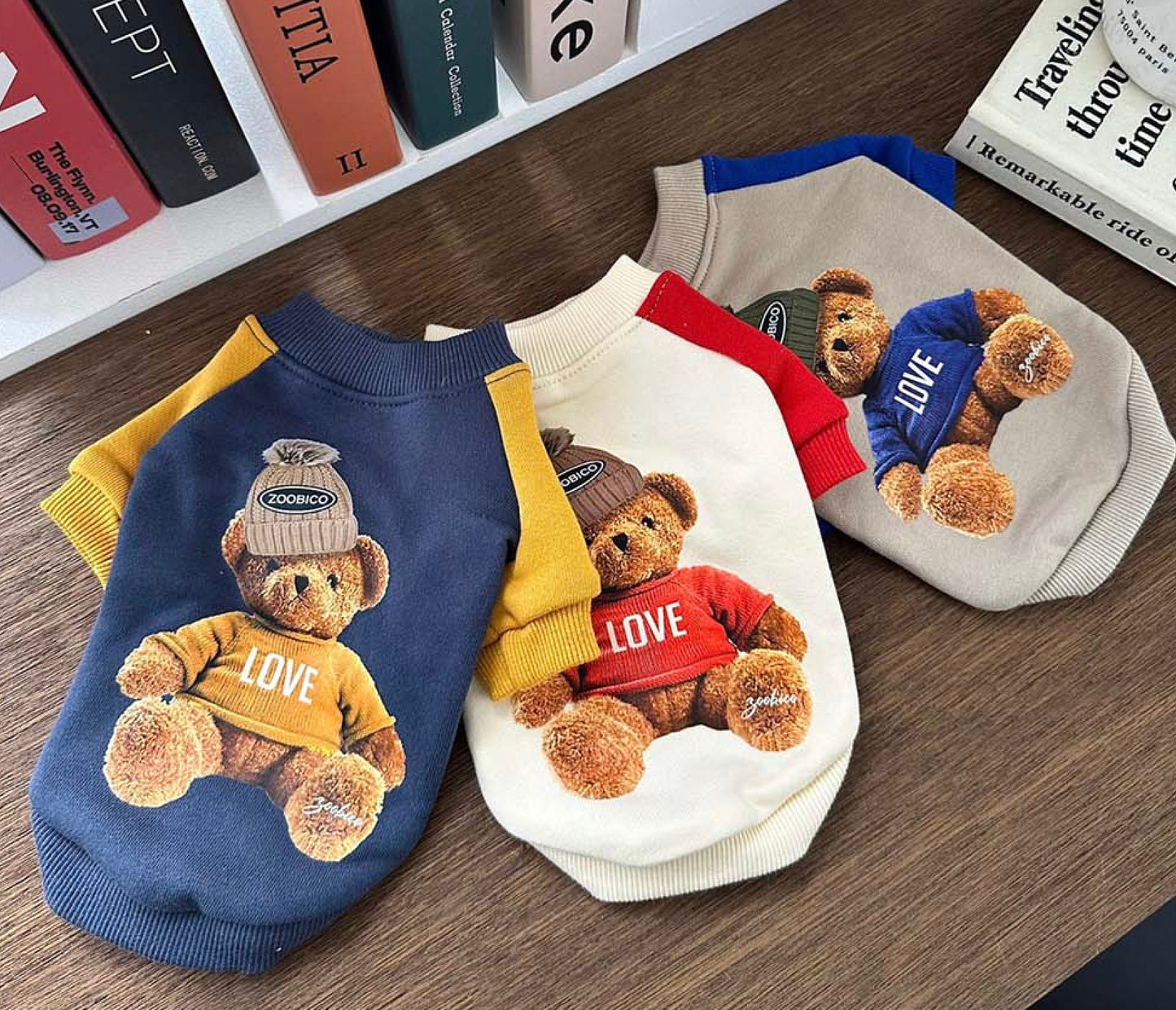 Love Bear SweatShirt, XS-2XL, Dog Sweater, Small Dog Top, Small Dog Clothes, Gift for Dogs, NKPUP - NKpup