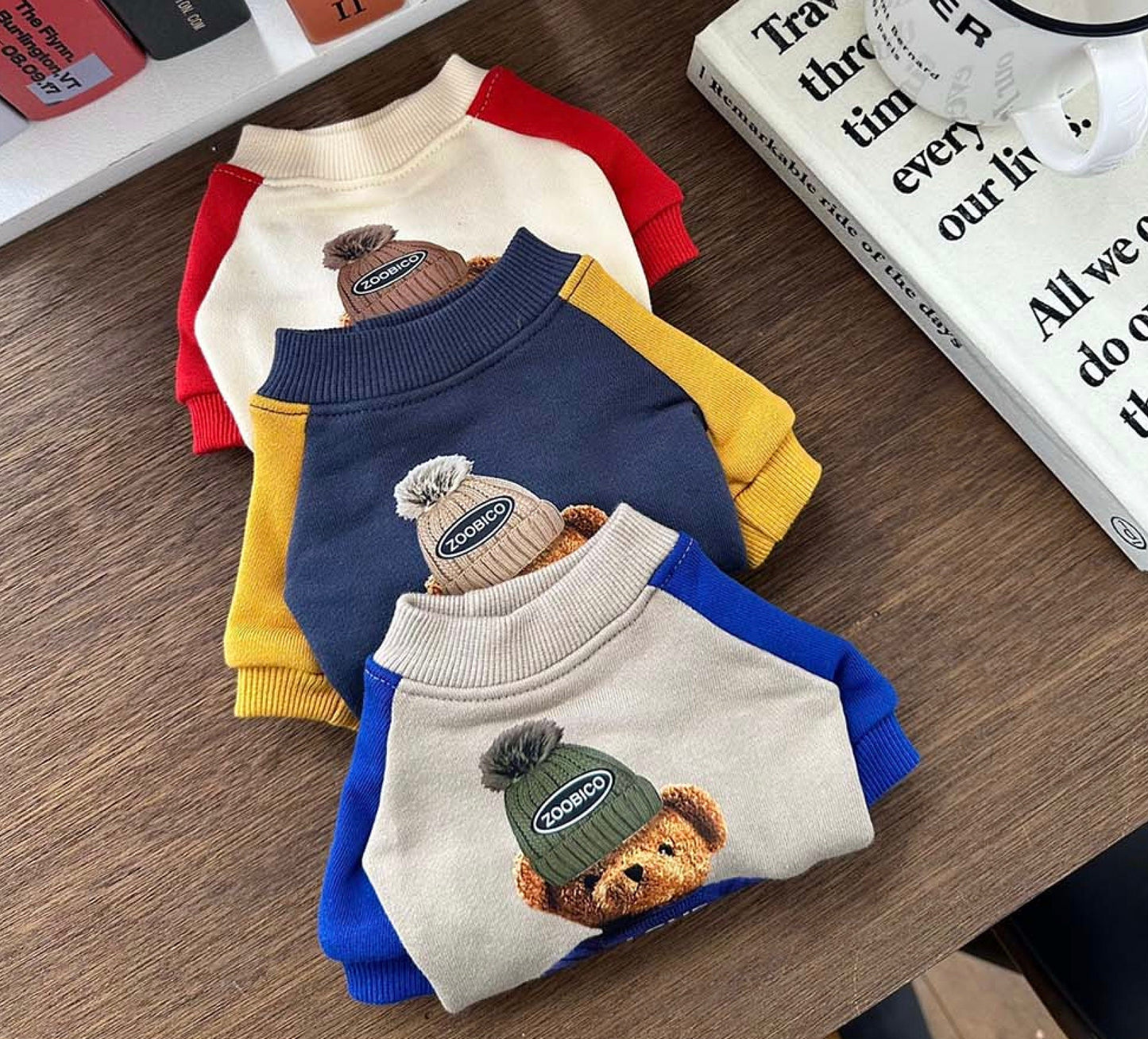 Love Bear SweatShirt, XS-2XL, Dog Sweater, Small Dog Top, Small Dog Clothes, Gift for Dogs, NKPUP - NKpup