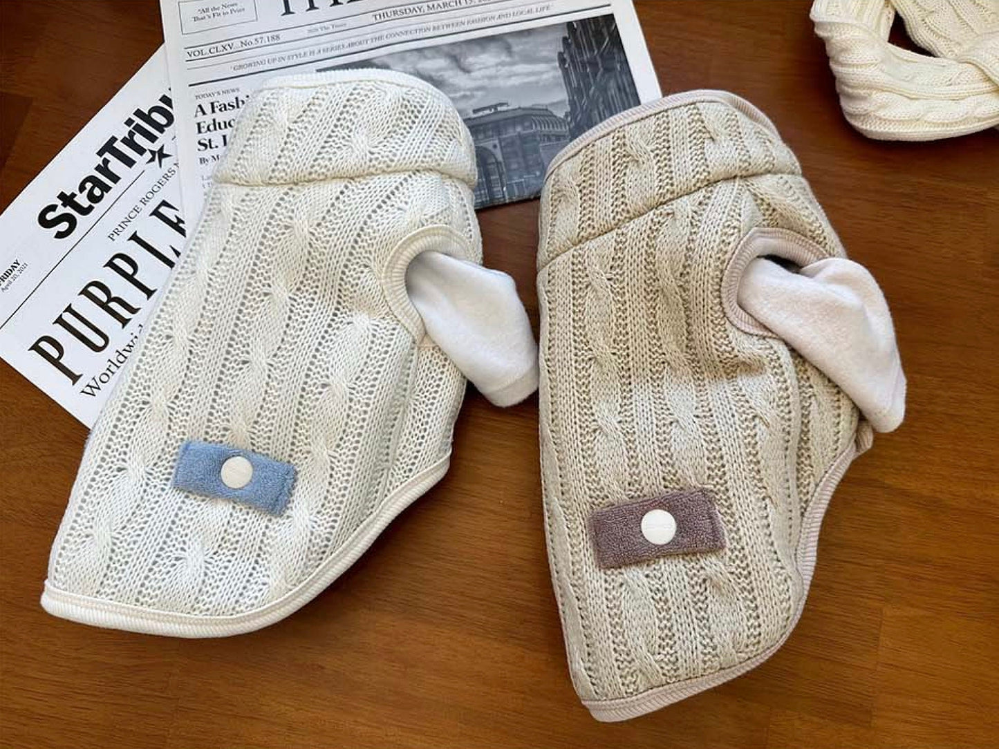 Cable Plush Vest, S-2XL, Dog Clothes, Dog-Sweater, Dog Outer, Dog Jacket, Dog Fashion, Dog Apparel - NKpup