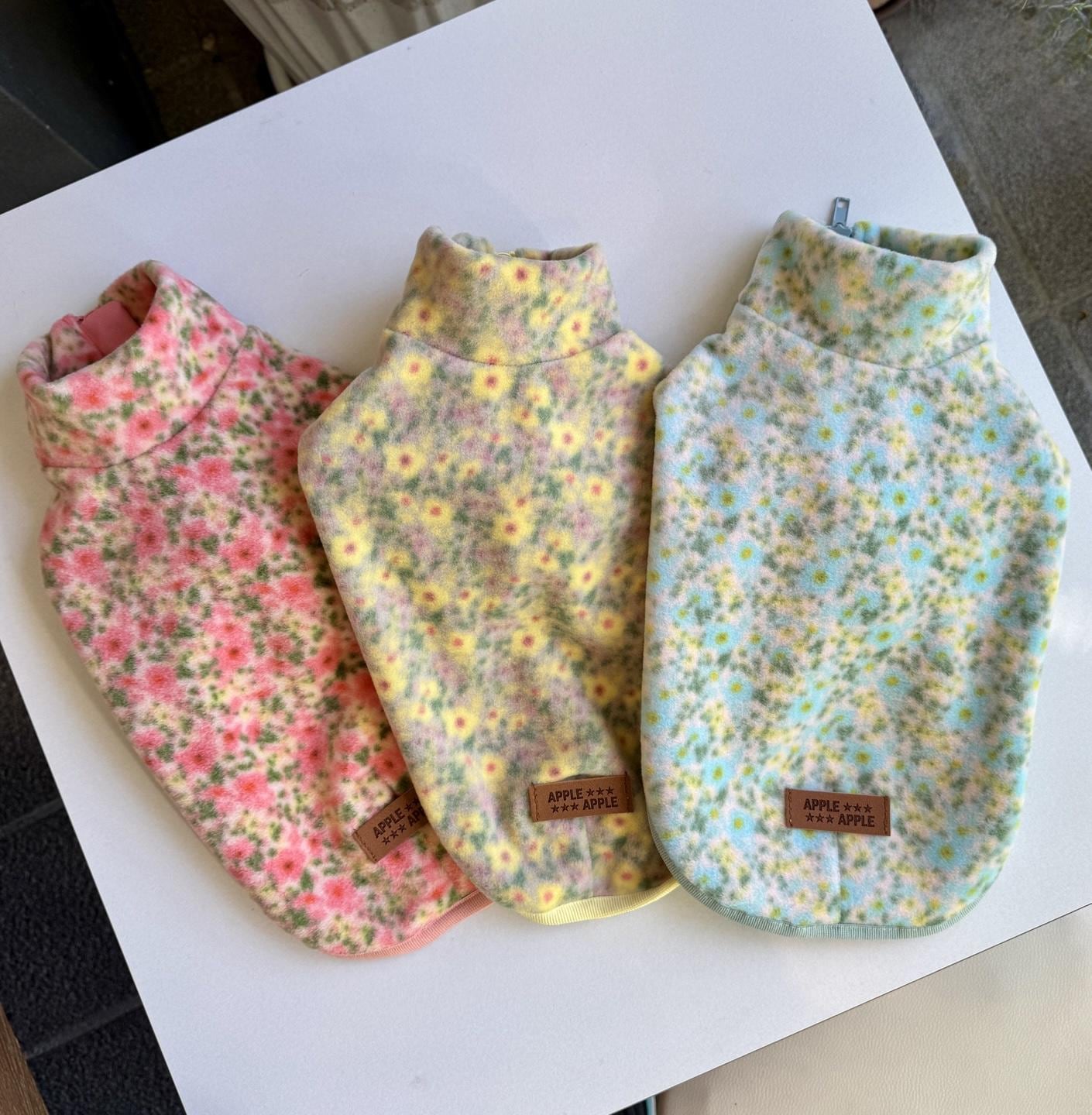 Floral Zip-Up Fleece Jacket - NKpup