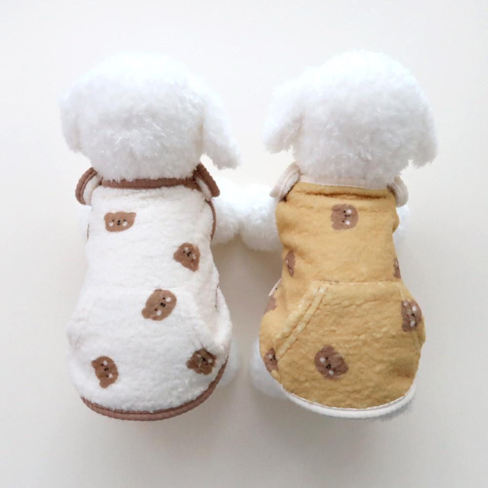 Adorable Teddy Bear Vest, S-2XL, Small Dog Clothes, Dog Cozy Vest, Dog Fleece, Dog Winter Top, Dog Outfit, NKPUP - NKpup