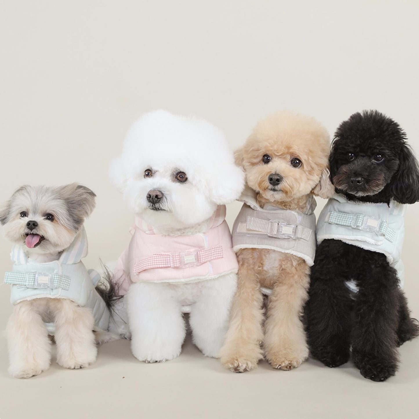 Quilted Furry Hoodie Vest w/D-ring, S-2XL, Small Dog-Vest, Dog Jacket, Dog Fashion, Dog Apparel, Pet Clothes, Dog Outfit - NKpup