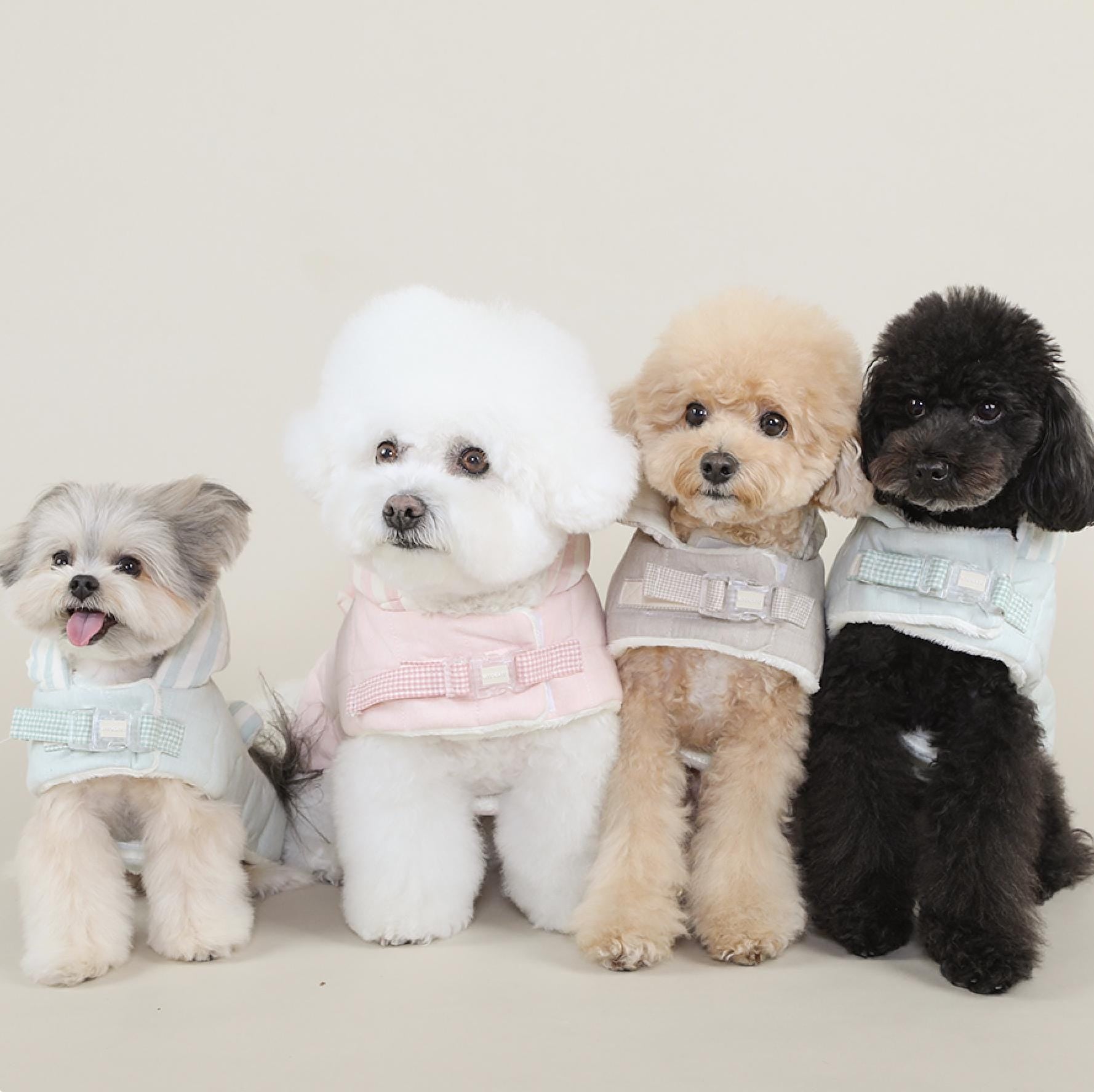 Quilted Furry Hoodie Vest w/D-ring, S-2XL, Small Dog-Vest, Dog Jacket, Dog Fashion, Dog Apparel, Pet Clothes, Dog Outfit - NKpup