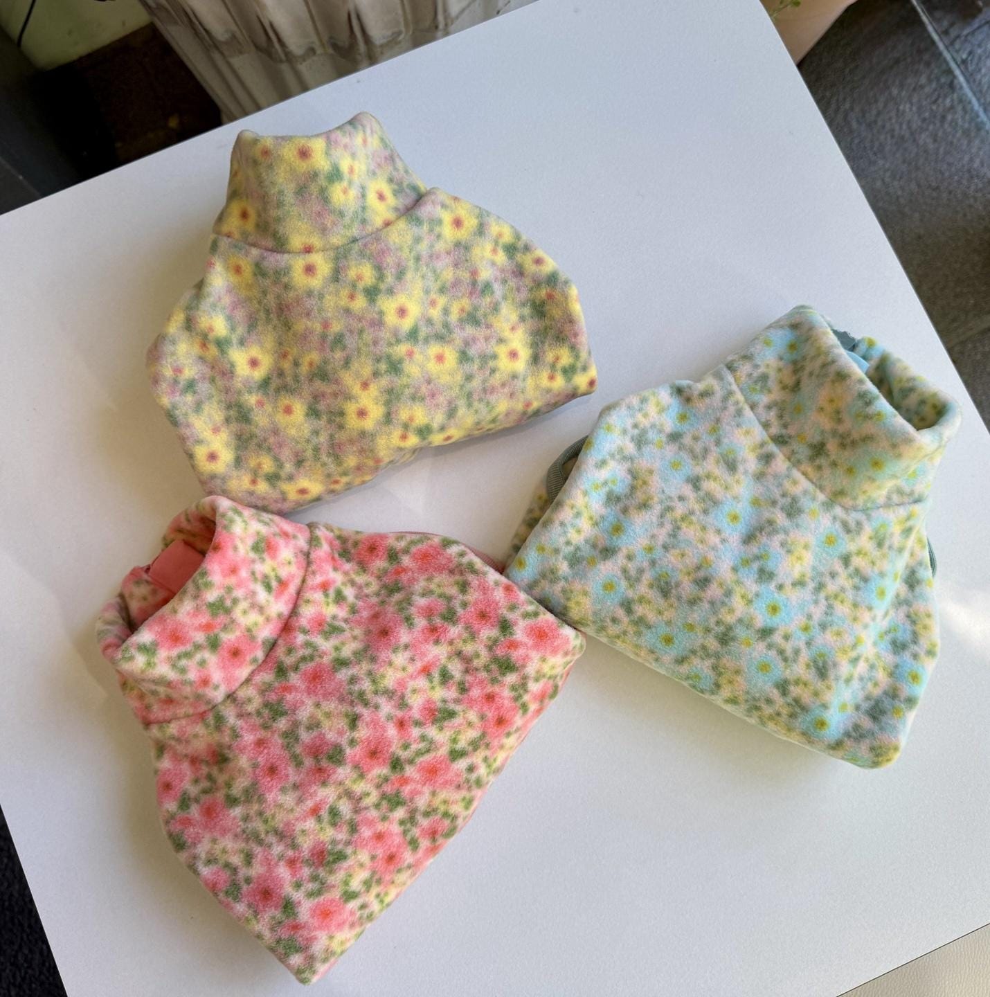 Floral Zip-Up Fleece Jacket - NKpup