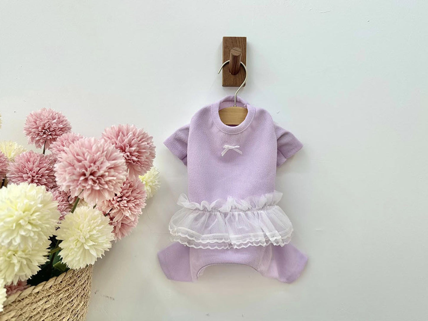Tulle Ribbon Overall, XS-2XL, Dog Jumpsuit, Dog Romper, Dog Skirt, Dog Dress, Small Dog Clothes, Dog Fashion, Dog Apparel - NKpup