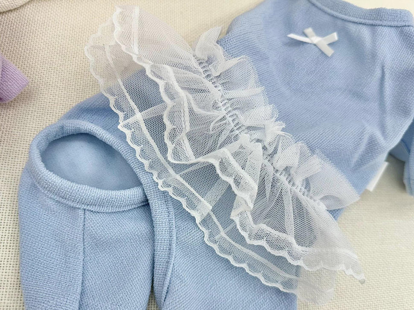 Tulle Ribbon Overall, XS-2XL, Dog Jumpsuit, Dog Romper, Dog Skirt, Dog Dress, Small Dog Clothes, Dog Fashion, Dog Apparel - NKpup