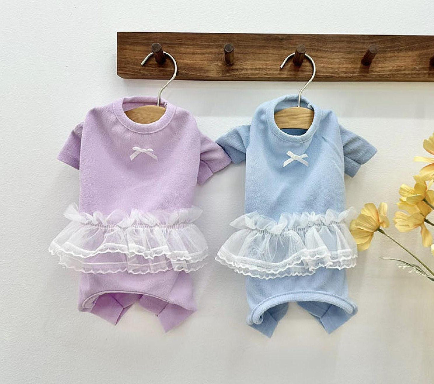 Tulle Ribbon Overall, XS-2XL, Dog Jumpsuit, Dog Romper, Dog Skirt, Dog Dress, Small Dog Clothes, Dog Fashion, Dog Apparel - NKpup