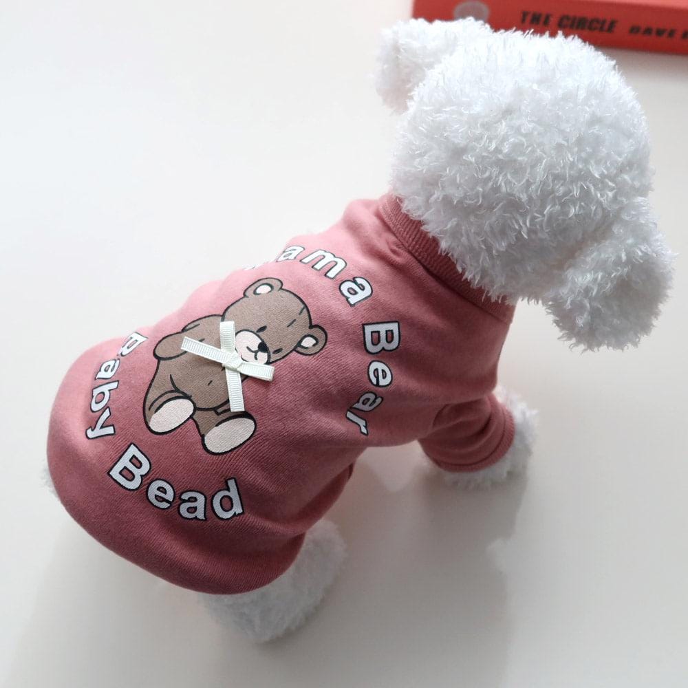 Happy Bear Sweatshirt, S-2XL, Small Dog Clothes, Dog SweatShirt, Dog-Tee, Dog T-shirt, Dog Top, NKPUP - NKpup