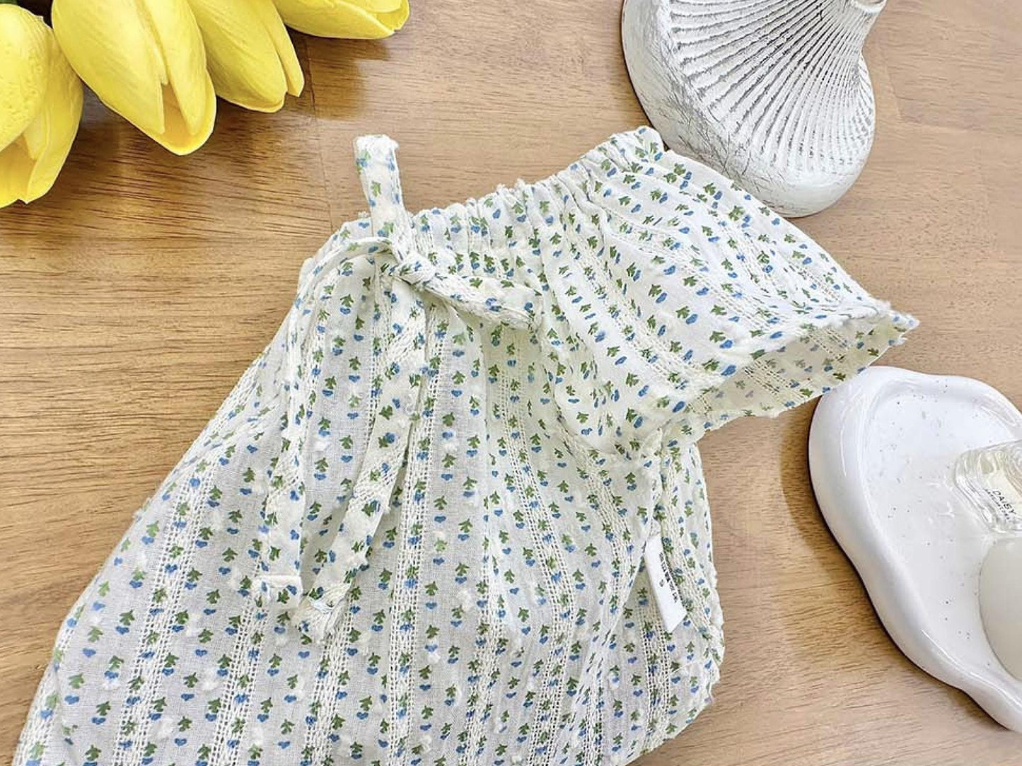 Floral Ruffle Dress, XS-XL, Small Dog Clothes, Dog Dress, Dog Wedding, Dog Floral Dress, NKPUP - NKpup