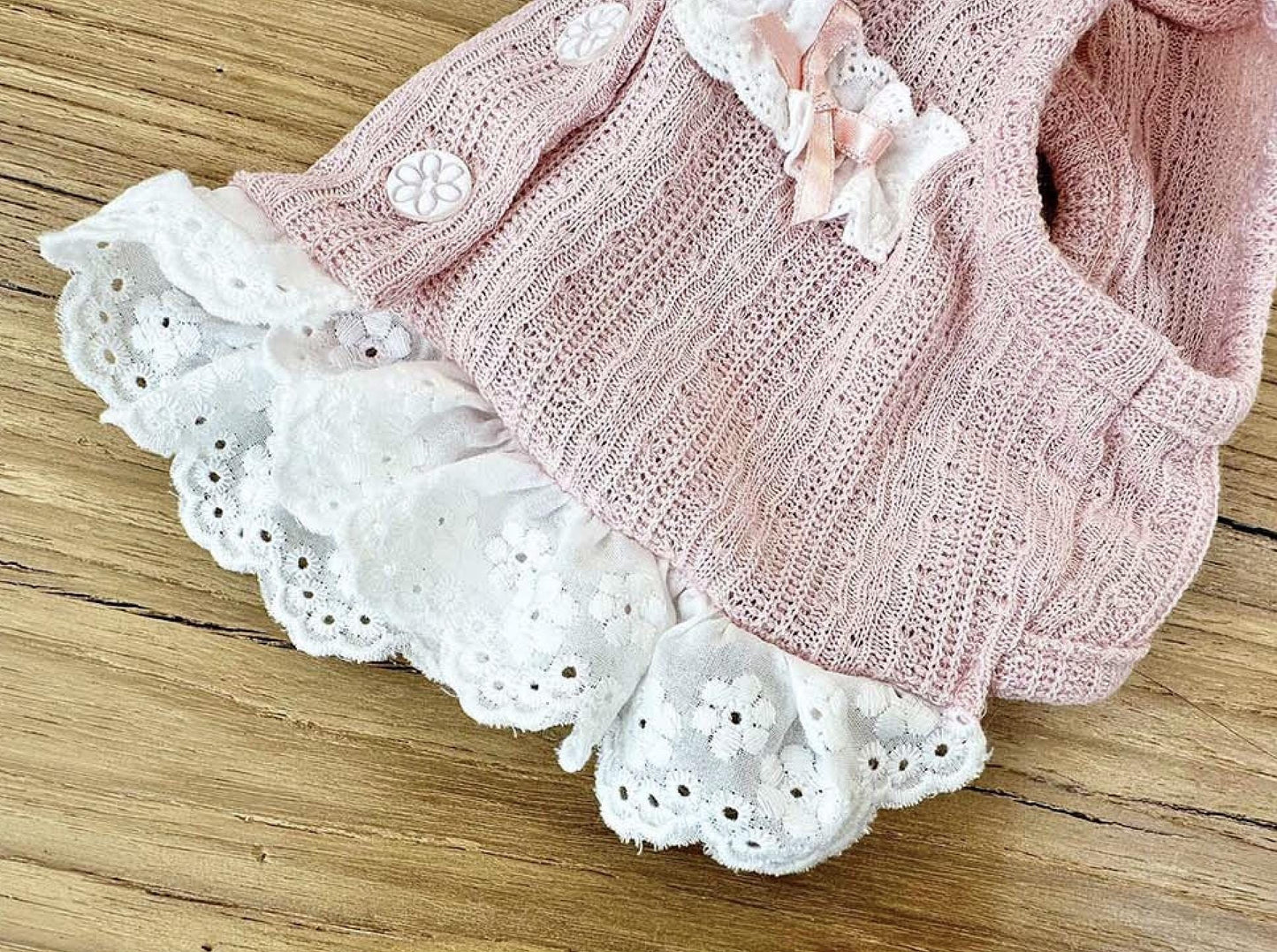 Flower button Crop Cardigan, XS-2XL, Small Dog Clothes, Dog Cardigan, Dog Jacket, Gift for Pet, NKPUP - NKpup