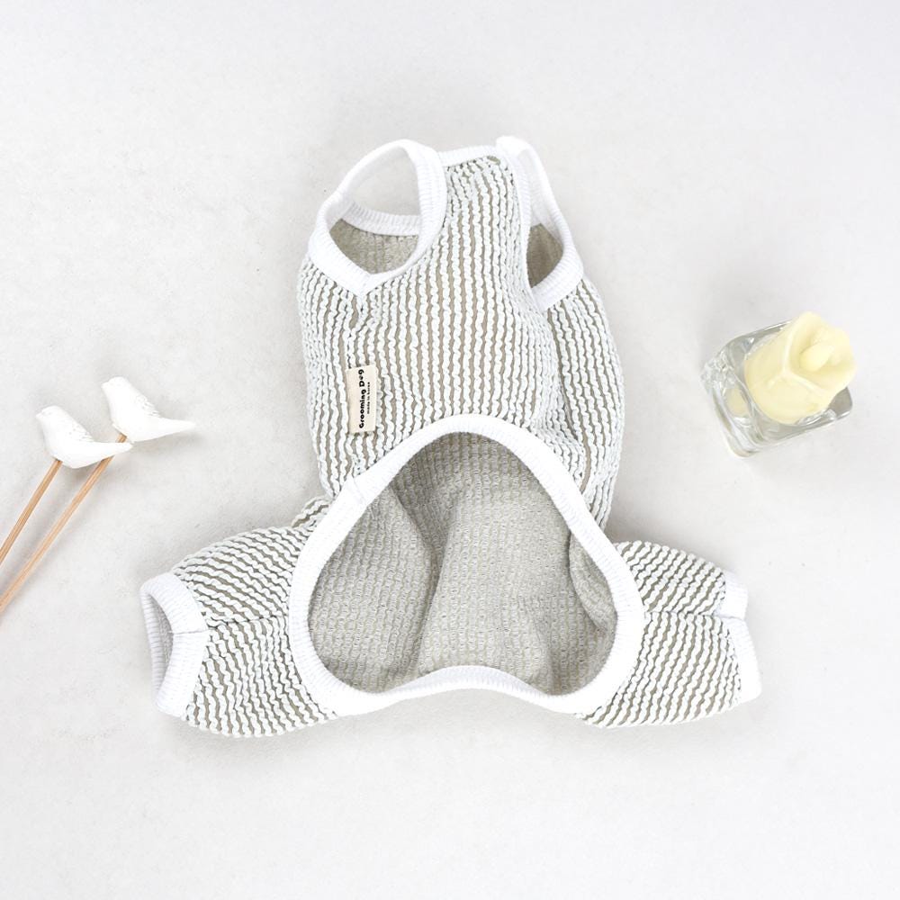 Waffle Henley Overall, S-XL, Small Dog Bodysuit, Small Dog Clothes, Dog Summer Top, Dog Apparel, Gift for Dogs, NKPUP - NKpup