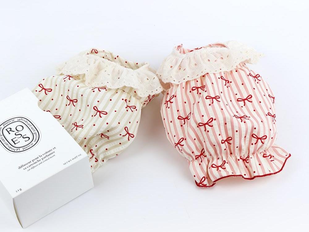 Ribbon Bonnet Dress Set, S-XL, Small Dog Dress, Small Dog Clothes, Dog Fashion, Dog Apparel, Gift for Dogs, NKPUP - NKpup