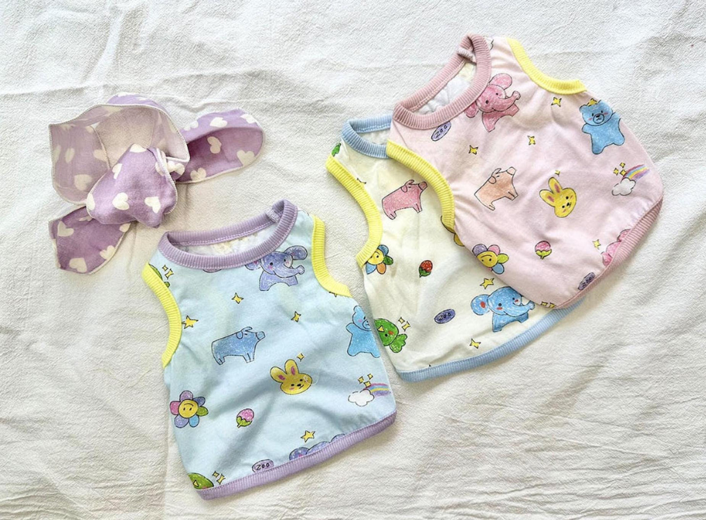 ZOO Friends Top, XS-2XL, Small Dog Clothes, Cotton Shirt, Dog-Tee, Dog T-shirt, Dog Top, NKPUP - NKpup