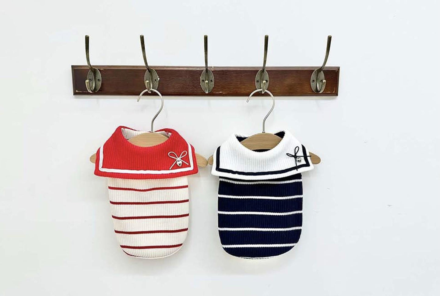 Striped Sailor Top, XS-2XL, Small Dog Clothes, Cotton Shirt, Dog-Tee, Dog T-shirt, Dog Top, NKPUP - NKpup