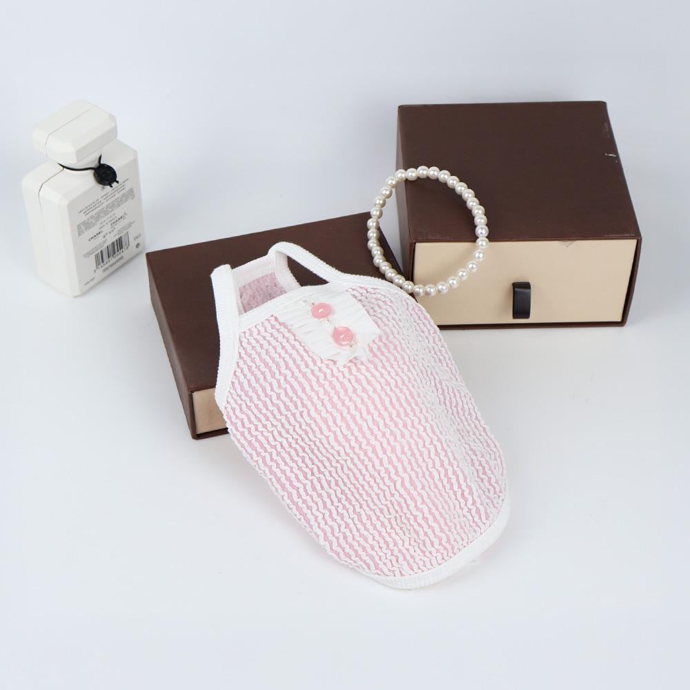 Pink Waffle Henley Top, S-2XL, Small Dog shirt, Small Dog Clothes, Dog Summer Top, Dog Apparel, Gift for Dogs, NKPUP - NKpup