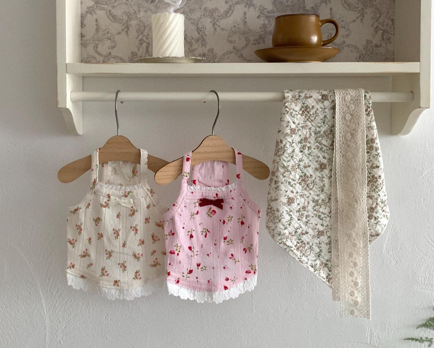 Floral Eyelet Lace Top, S-XL, Small Dog Clothes, Dog Top, Dog Fashion, Dog Apparel, Gift for Furry Friends, NKPUP - NKpup