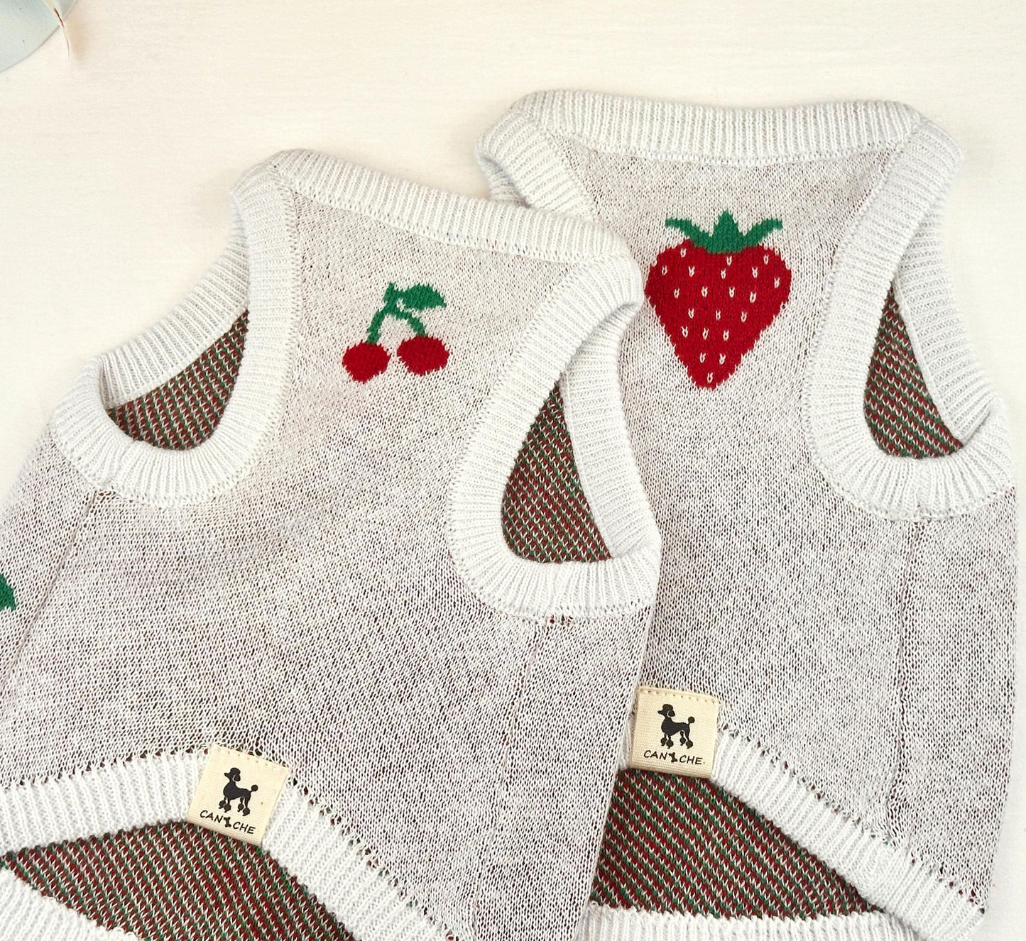 Fruit Knit Sleeveless Top, S-3XL, Small Dog Clothes, Dog Top, Dog Fashion, Dog Apparel, Gift for Furry Friends, NKPUP - NKpup