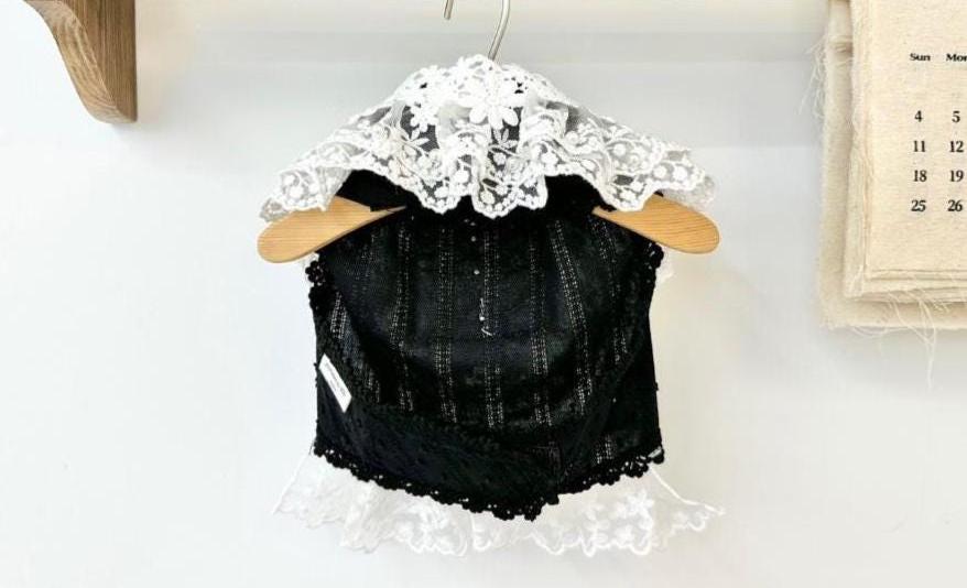 Lace Collar Harness Dress with D-Ring S-XL, Small Dog Harness, Dog Harness Wear, Dog Walk, Dog Outdoor, Harness Clothes - NKpup