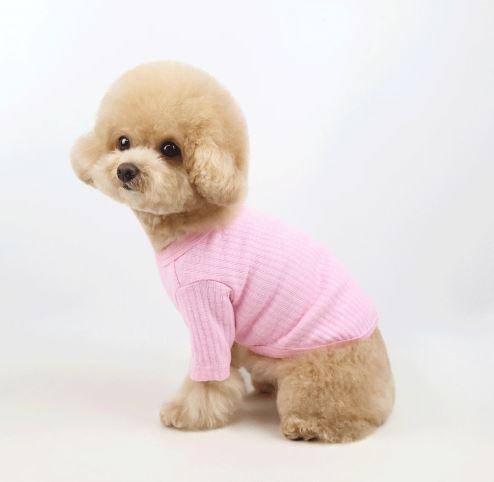 Basic Ribbed T-Shirt, S-2XL, Pet Clothing, Dog-Tee, Dog check-shirt, Dog Top, Dog Clothing, Dog Fashion, Dog Apparel, Dog Long sleeves - NKpup