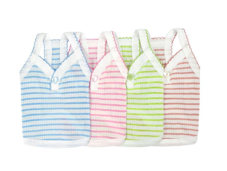 Stripe Ribbed Top, S-2XL, Dog Sleeveless, Dog-Tee, Dog T-shirt, Dog Top, Dog Clothing, Dog Fashion, Dog Apparel, Undershirt for Dogs - NKpup