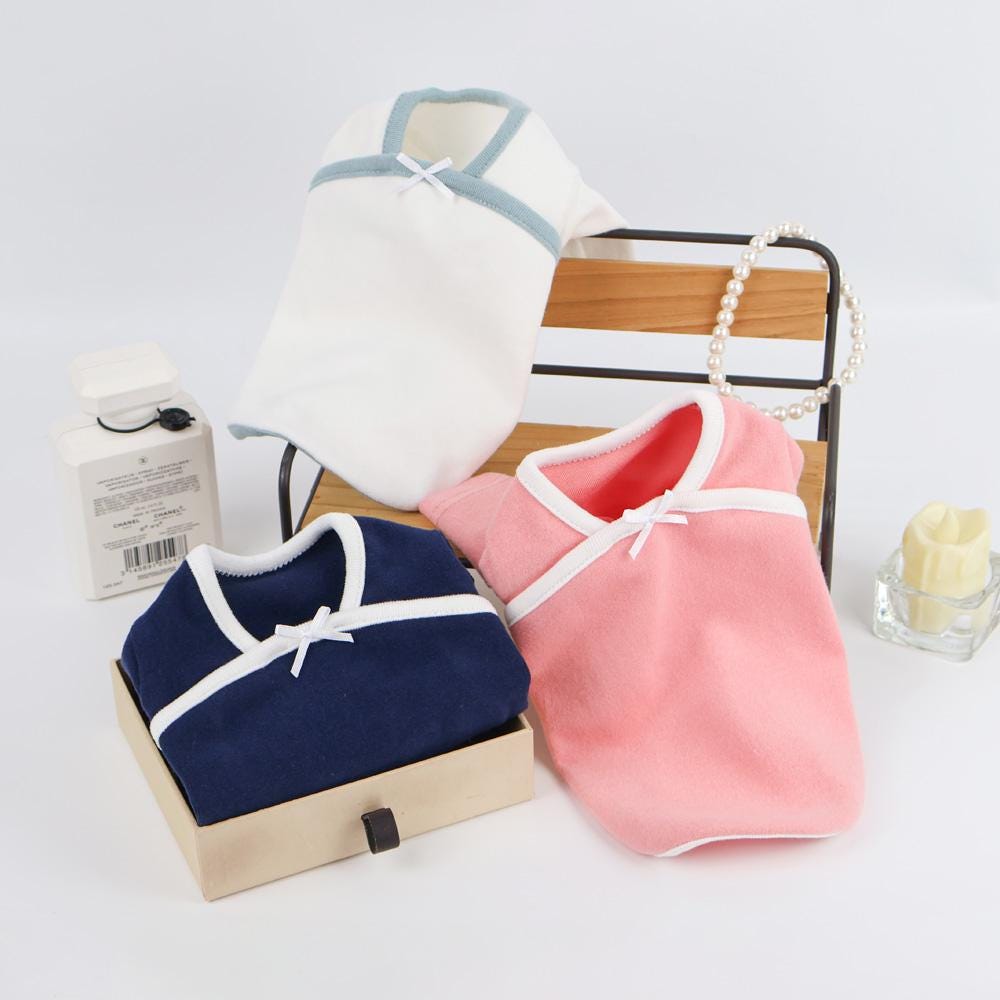 Ribbon Basic Tee, S-2XL, Small Dog Clothes, Ultra Lightweight & Airy Dog Top, Dog Summer Knit, NKPUP - NKpup