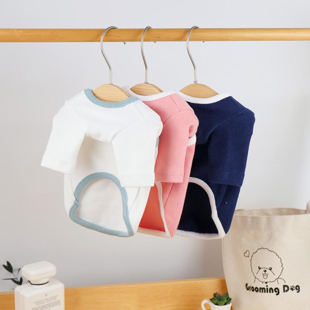 Ribbon Basic Tee, S-2XL, Small Dog Clothes, Ultra Lightweight & Airy Dog Top, Dog Summer Knit, NKPUP - NKpup