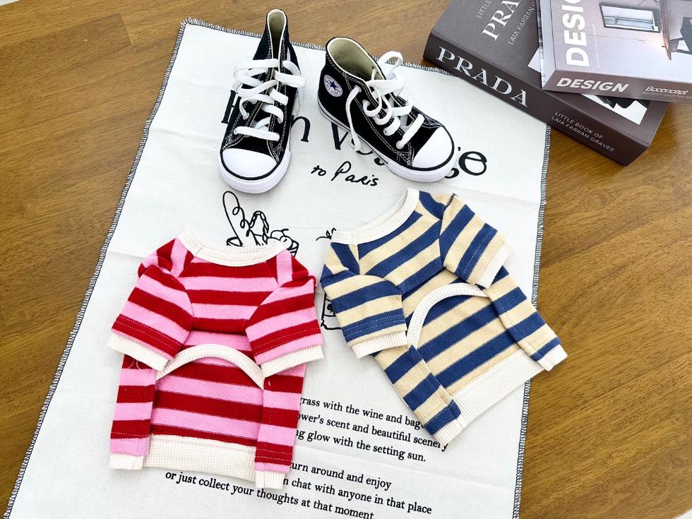 Cozy Knit Striped Shirt, XS-2XL, Small Dog Clothes, Ultra Lightweight Dog Top, Dog Knit, NKPUP - NKpup