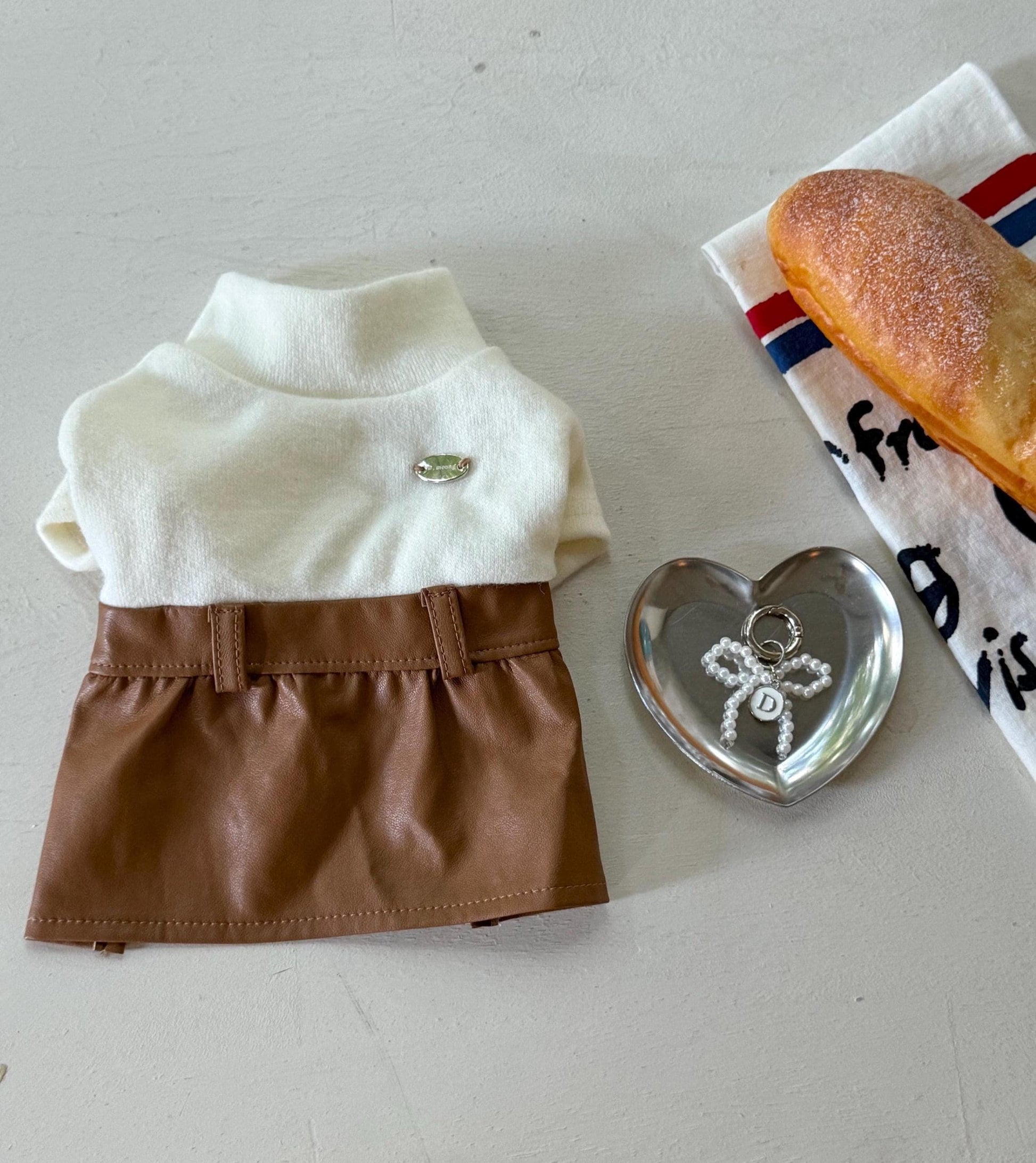 Chic Leather Dress, S-2XL, Small Dog Clothes, Dog Dress, Dog Wedding, Dog Luxury Outfit, Pet Clothing, NKPUP - NKpup
