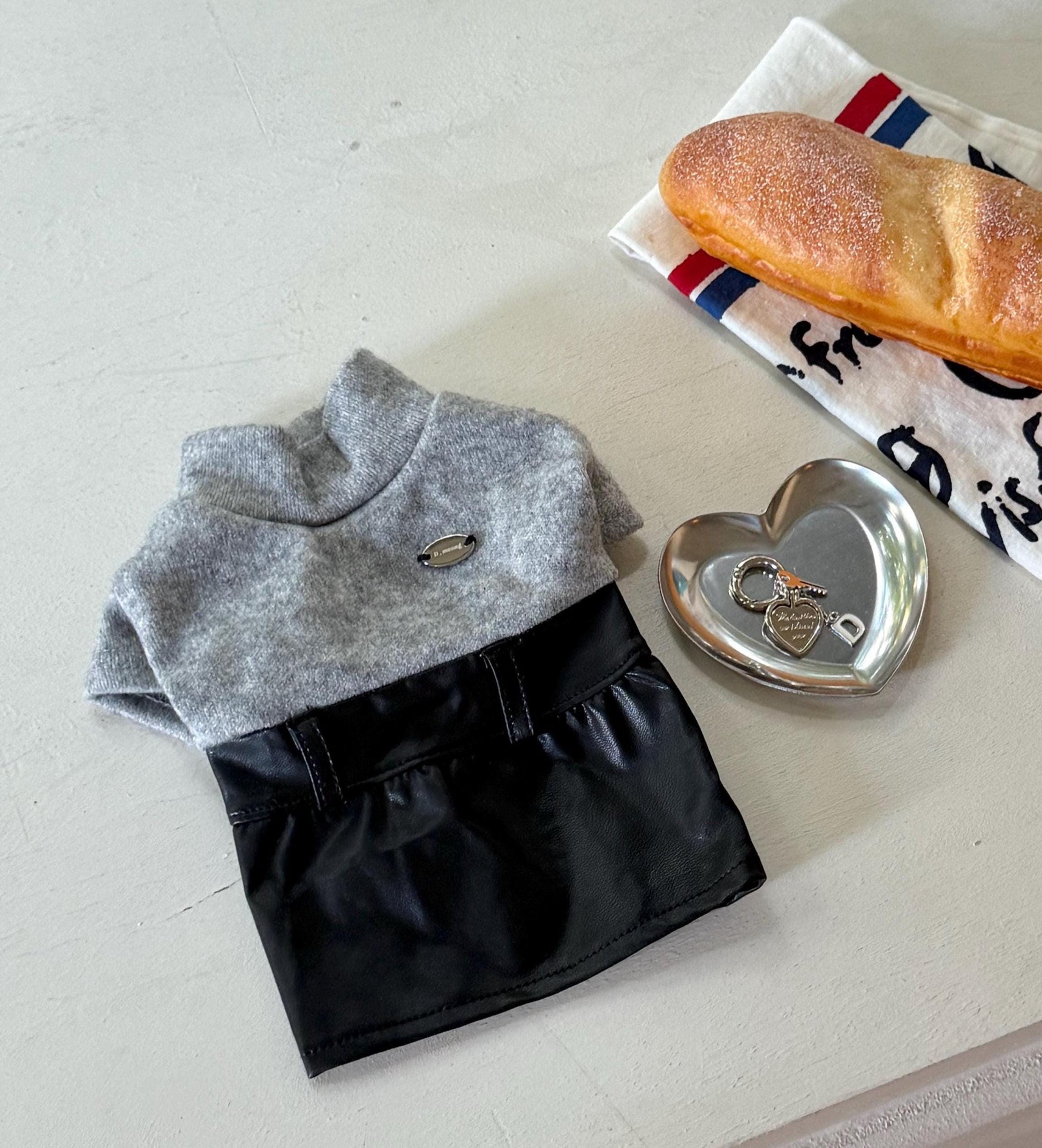 Chic Leather Dress, S-2XL, Small Dog Clothes, Dog Dress, Dog Wedding, Dog Luxury Outfit, Pet Clothing, NKPUP - NKpup