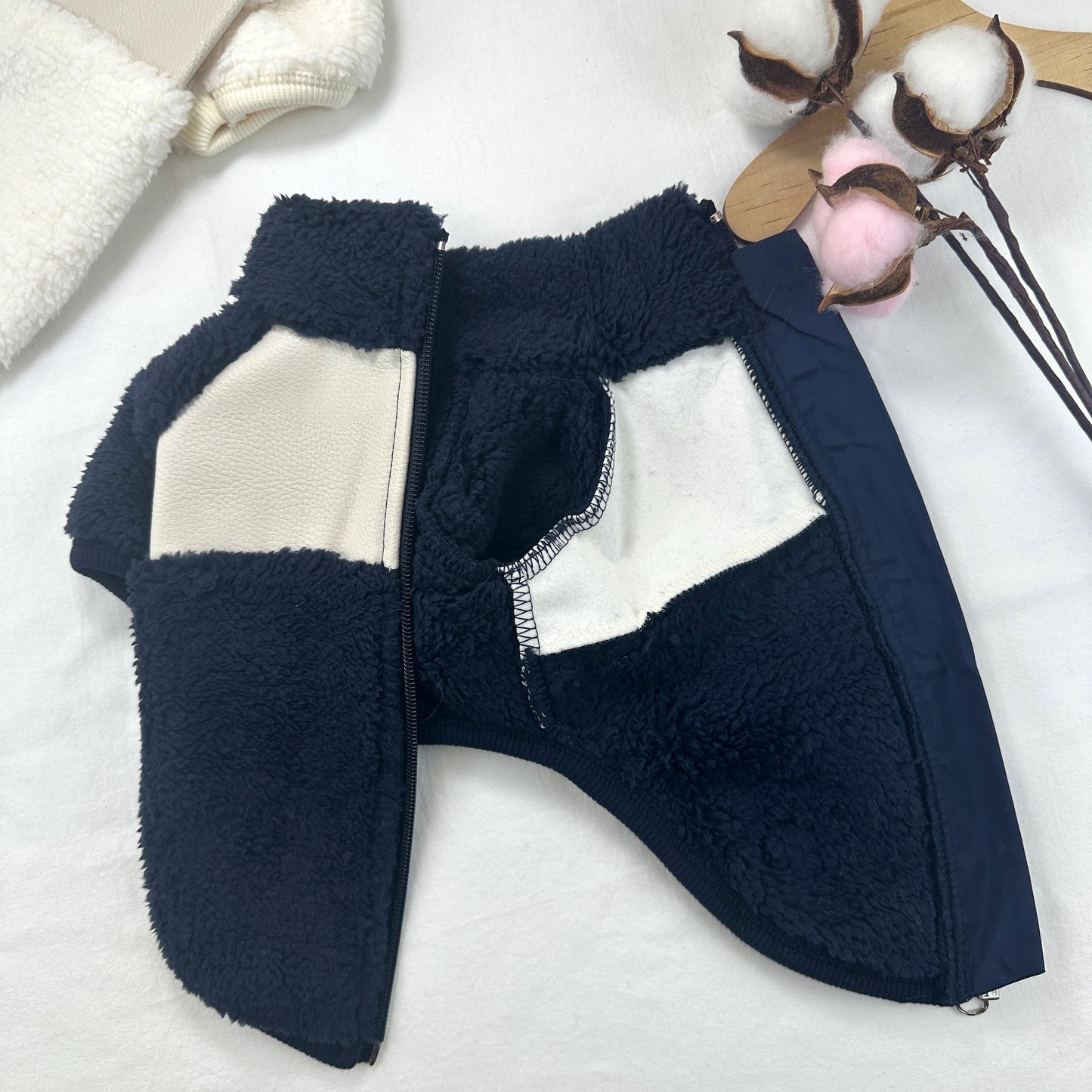 Sherpa Zip Up Vest, S-3XL, Small Dog Clothes, Dog Winter Vest, Dog Cozy Outfit, Dog Jacket, Gift for Furry Friends, NKPUP - NKpup