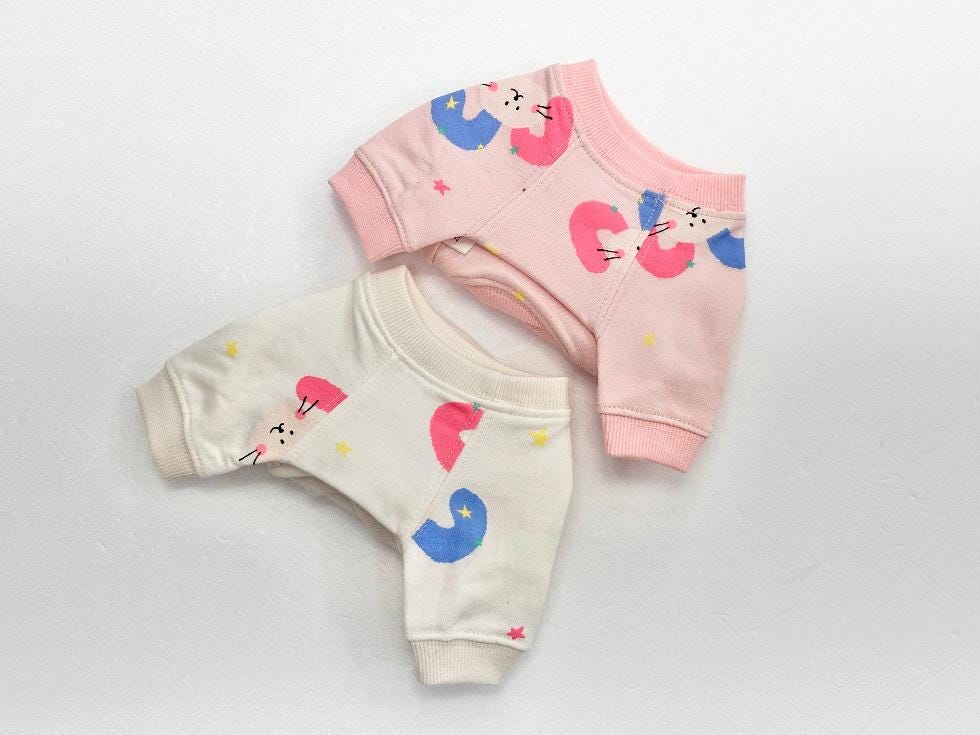 Star Bunny Cozy Sweatshirt, XS-2XL, Small Dog Clothes, Dog Essential Tee, Dog T-shirts, Dog Top, NKPUP - NKpup