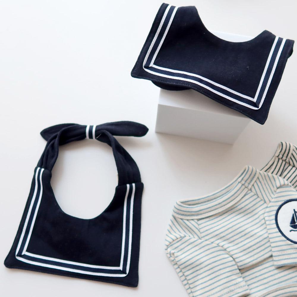Nautical Stripe Shirt with Sailor Cape, S-XL, Dog Dress, Pet Clothing, Dog Outfit, Dog Summer Dress, Dog Fashion, NKPUP - NKpup