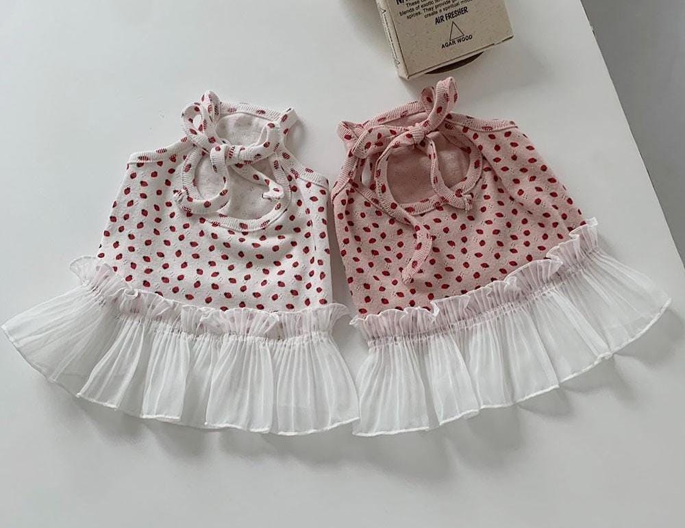 Polka Dot Tulle Dress White / S