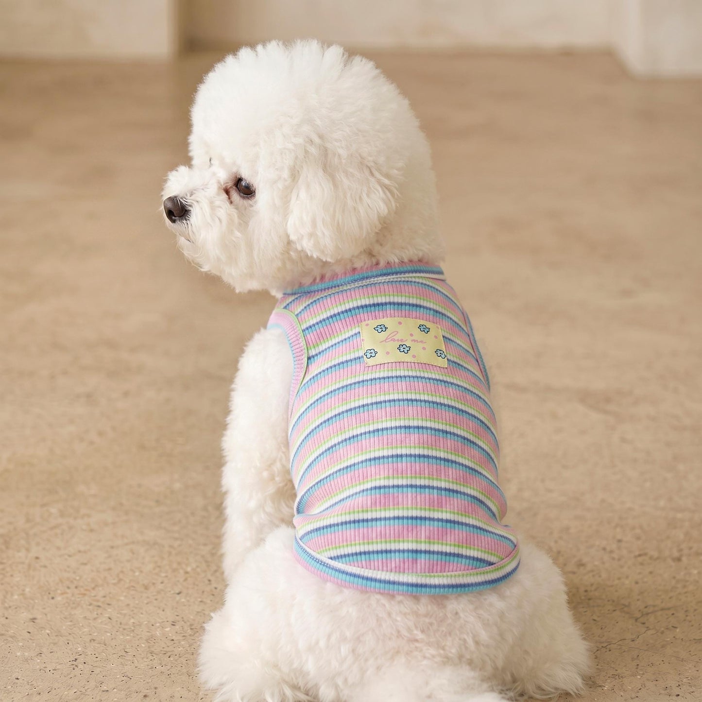 Fresh Stripe Top, S-2XL, Dog-Tee, Dog T-shirt, Dog Top, Dog Clothing, Dog Fashion, Dog Apparel, Undershirt for Dogs - NKpup