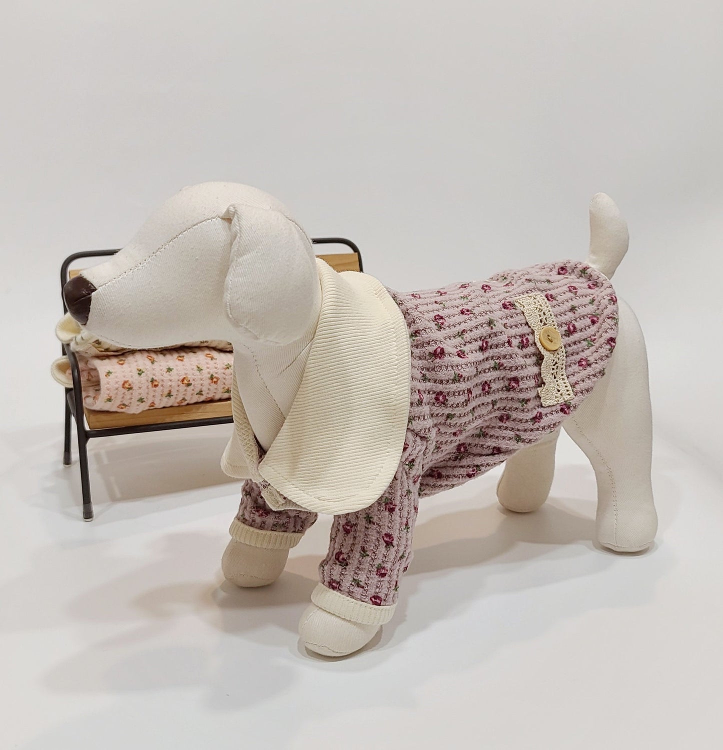 Ribbed Floral Cardigan