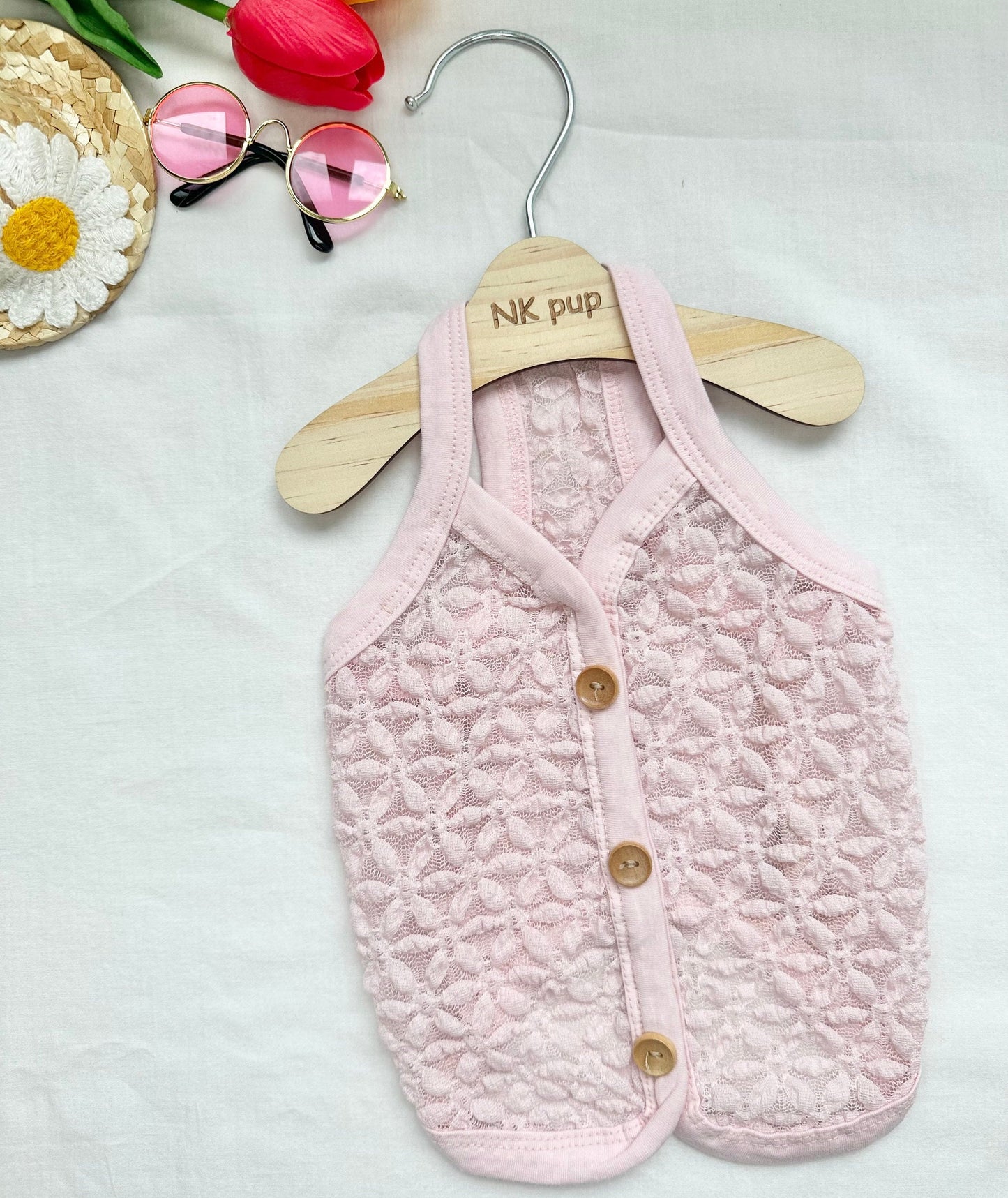 Pastel Chiffon Vest